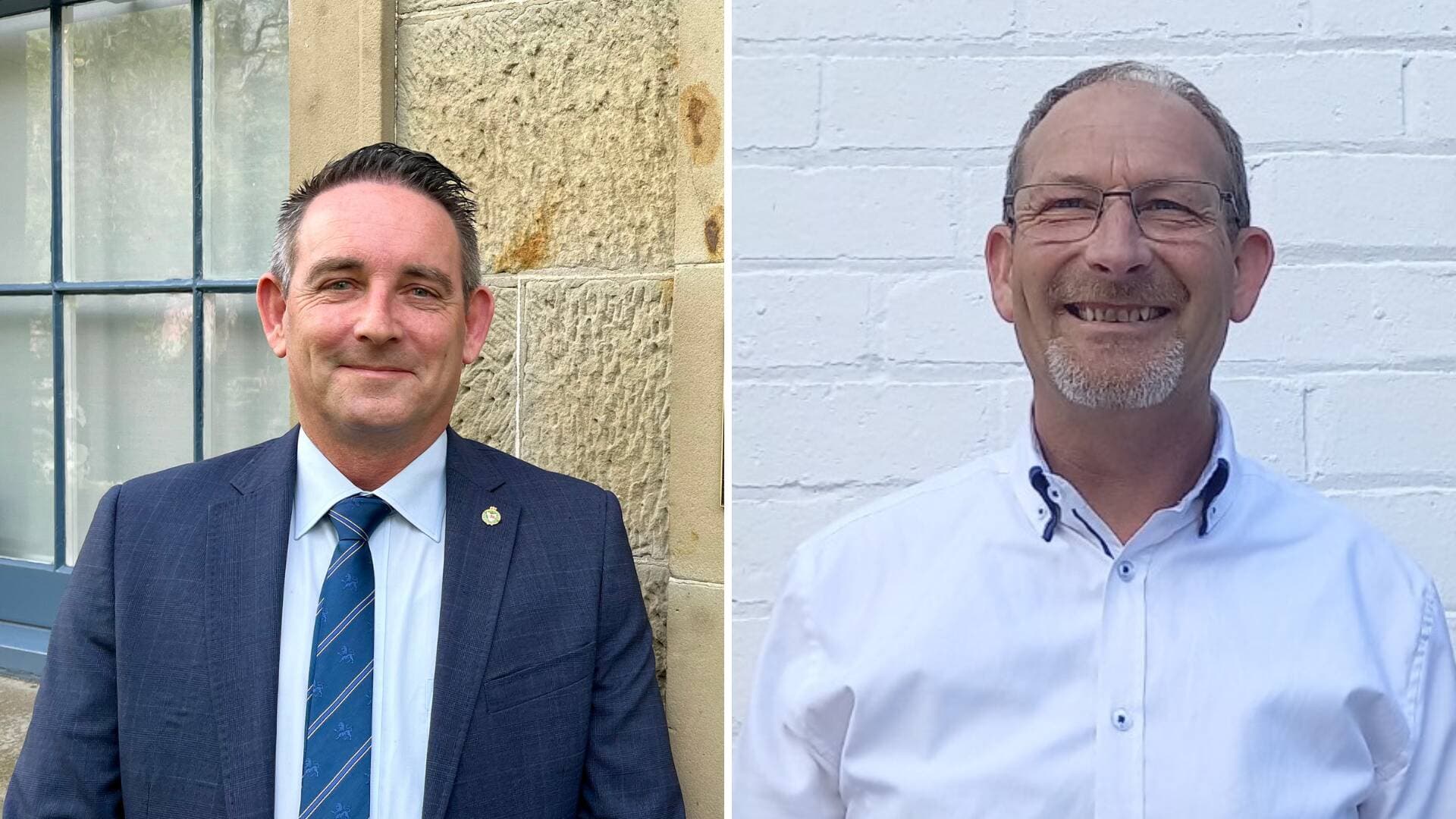 PAT president Shane Tilley and UFU Tasmania branch secretary Leigh Hills. Pictures supplied