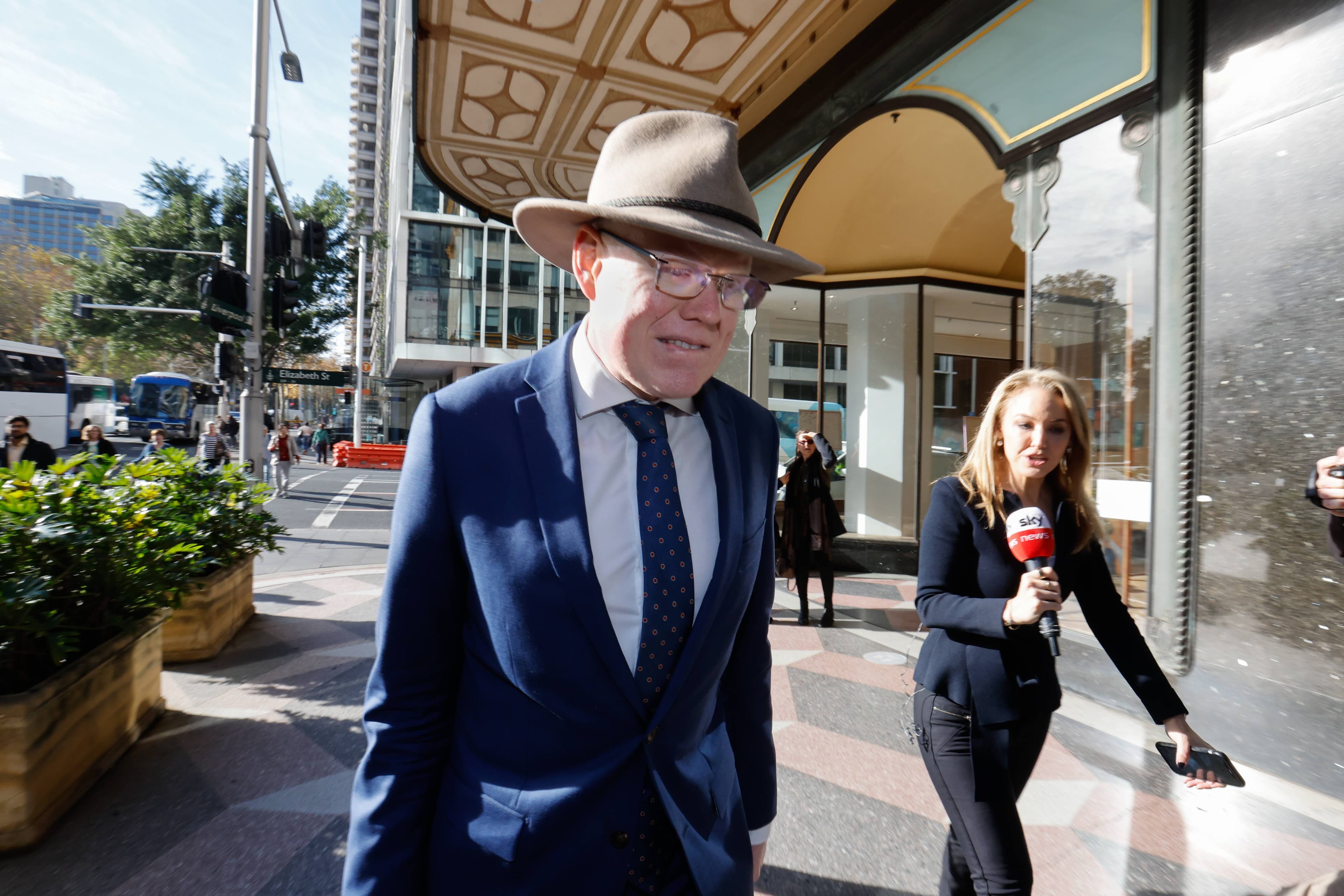 Kiama MP Gareth Ward arrives at the Downing Centre in Sydney for the first day of his sexual assault trial, May 26, 2025. Picture by Anna Warr