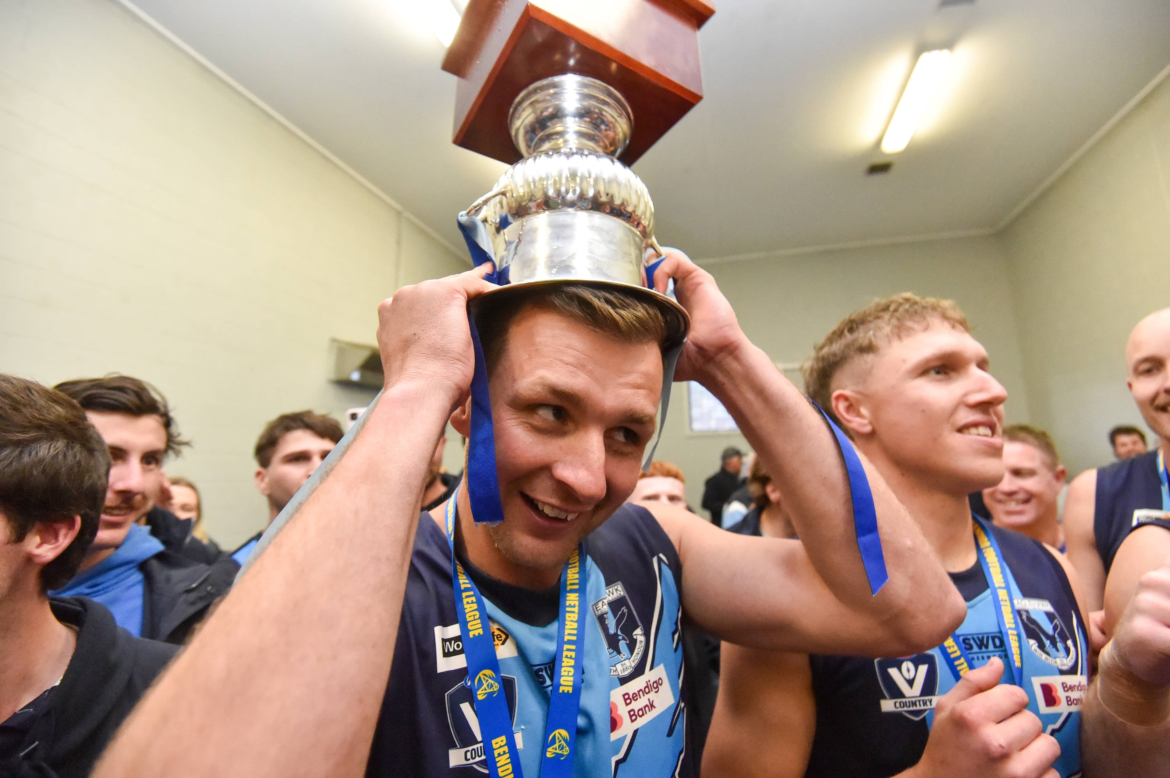 BFNL Senior Football Grand Final celebrations: Eaglehawk v Sandhurst. Picture by Darren Howe from the Bendigo Advertiser