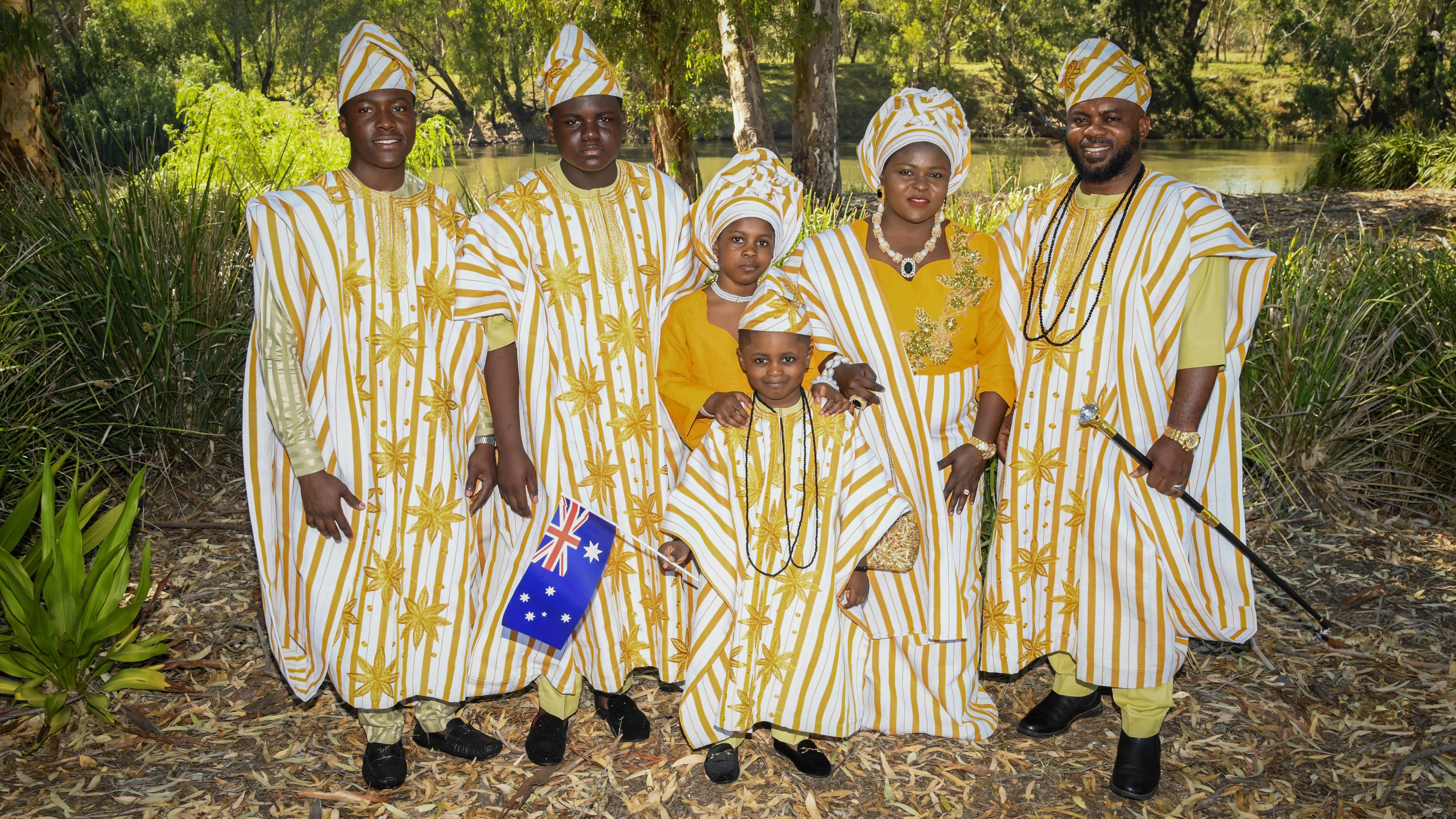 Australia Day citizenship ceremony 2025 at Wagga Wagga riverside. Picture by Bernard Humphreys
