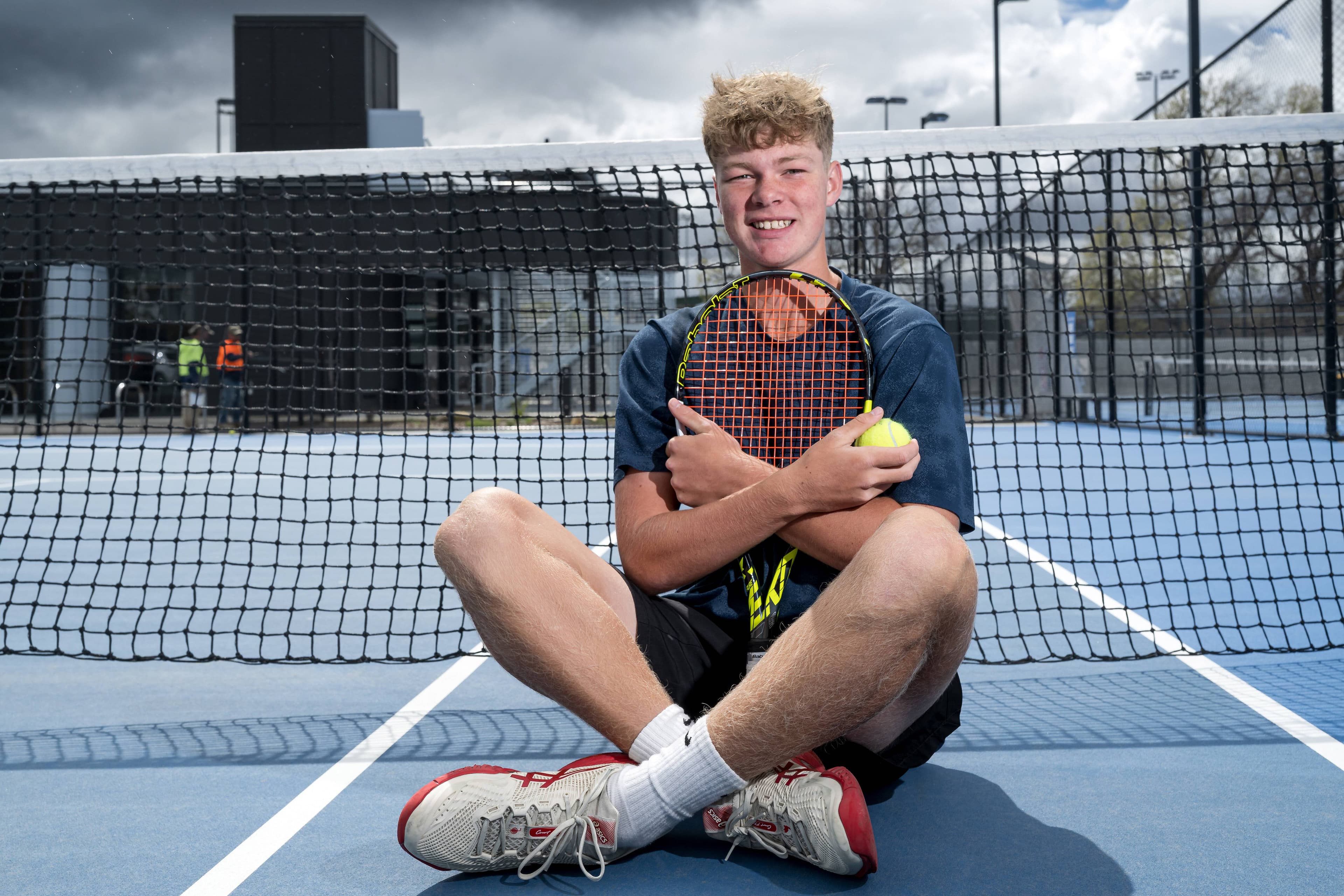 Doug Sheppard is a professional tennis player based in Tasmania who is currently competing at national and international levels. Picture by Phillip Biggs
