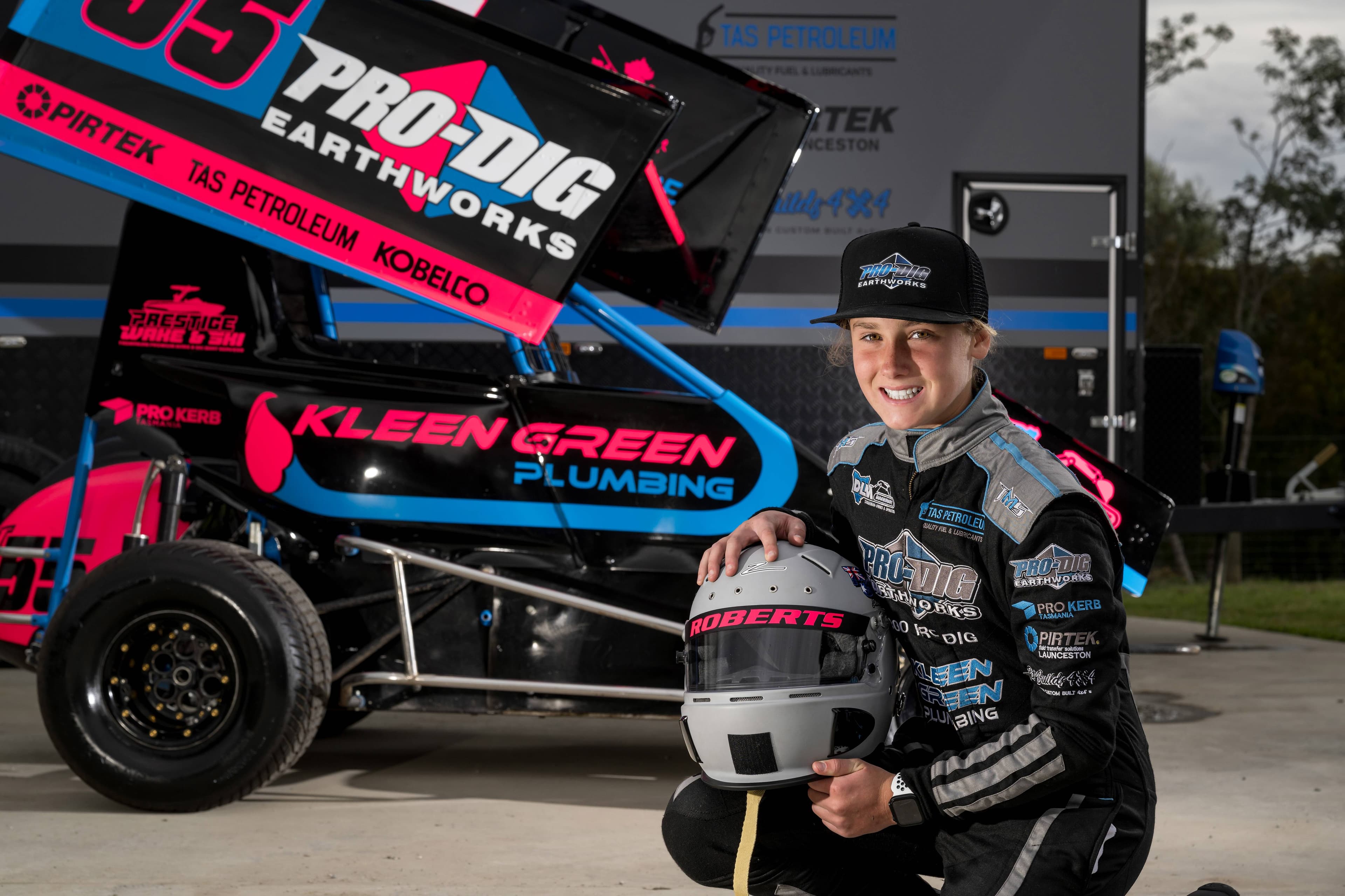 Phoebe Roberts will drive in the Formula 500 junior series. Pictures by Phillip Biggs