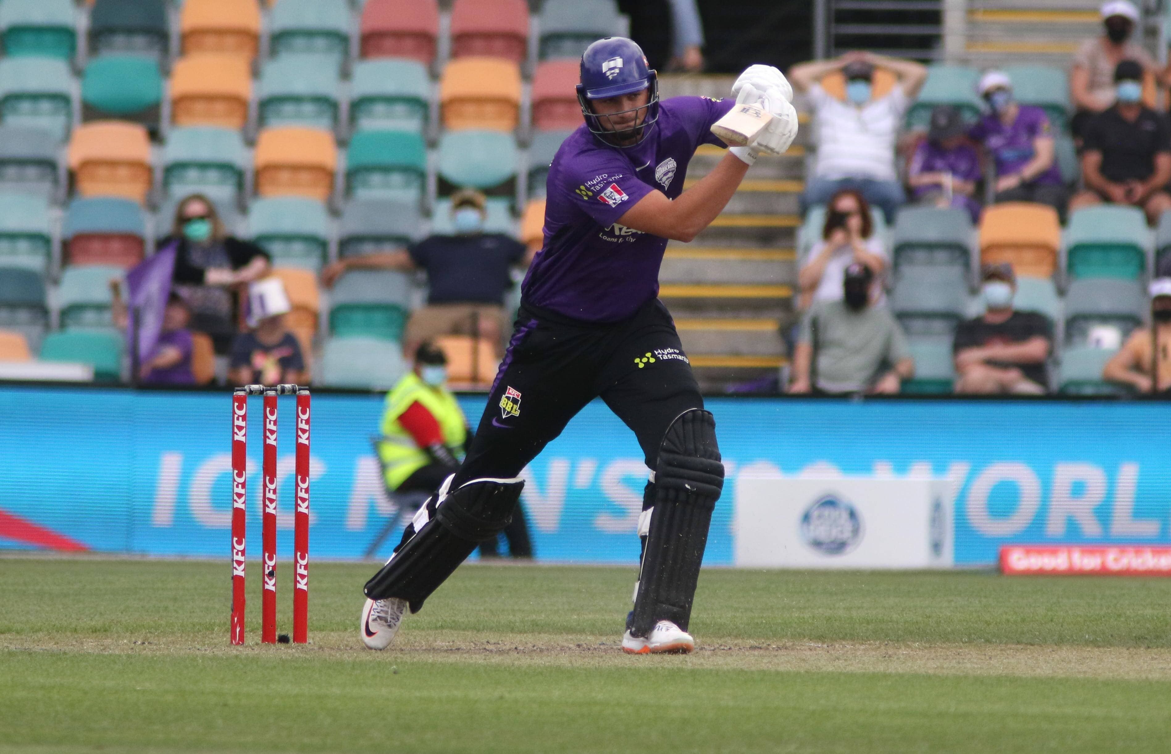 Hobart Hurricanes batter Tim David. Picture by Rick Smith