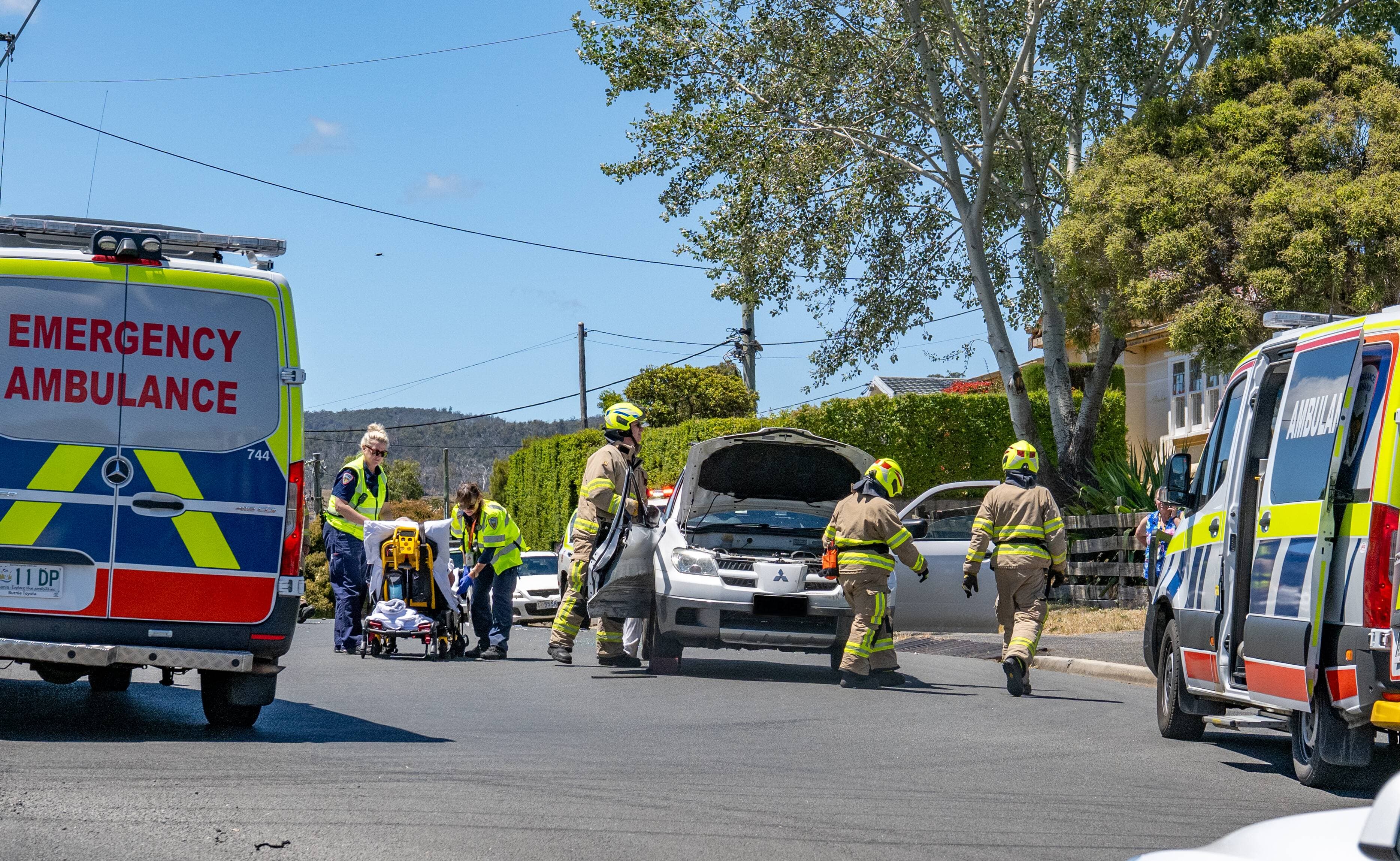 The Mitsubishi Outlander involved in an accident with a Subaru Forester
Accident at the intersection of Henry Street and Wildor Crescent, Ravenswood.
Picture by Paul Scambler