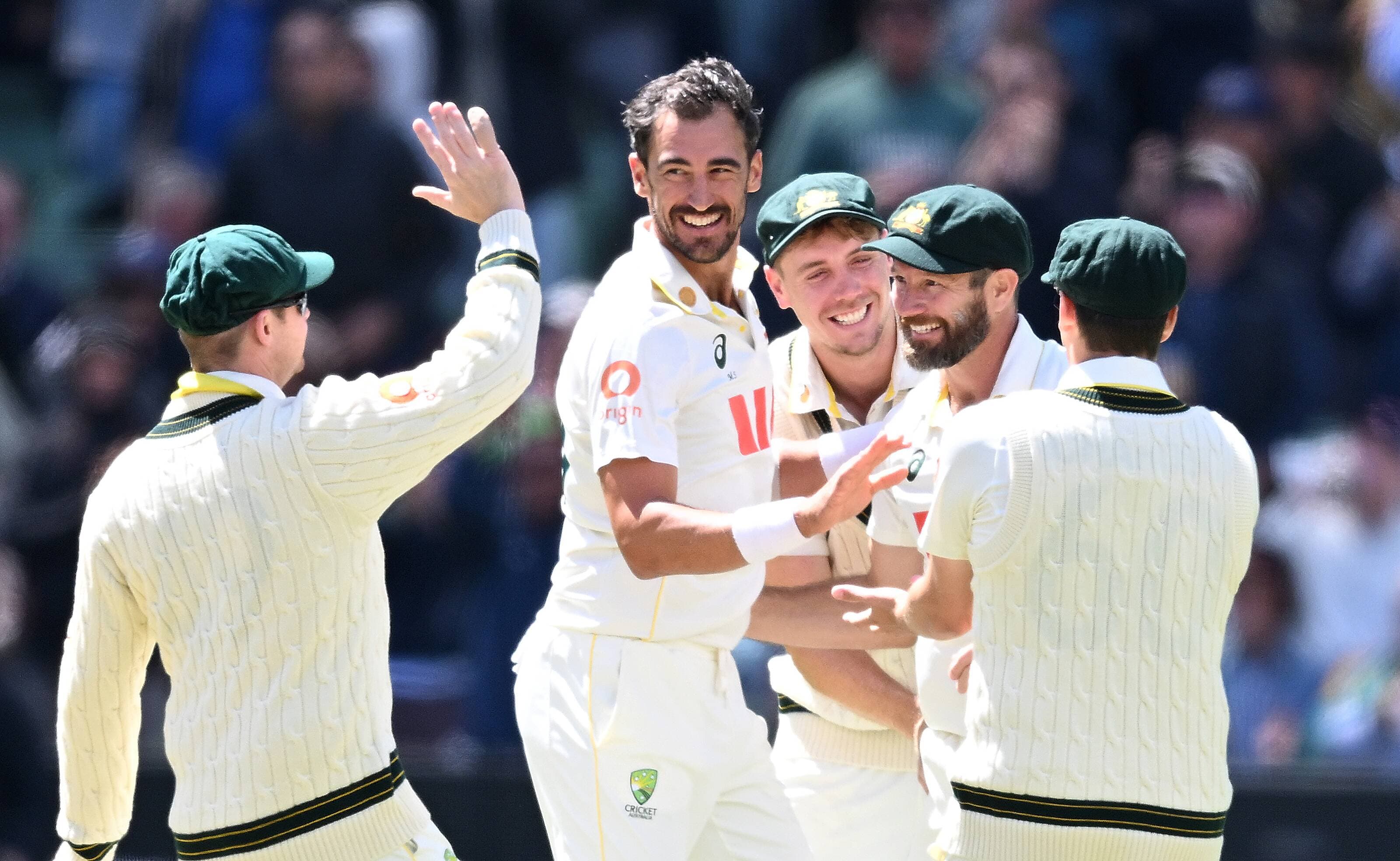 Mitchell Starc claimed an early wicket to spark a fightback. Picture AAP