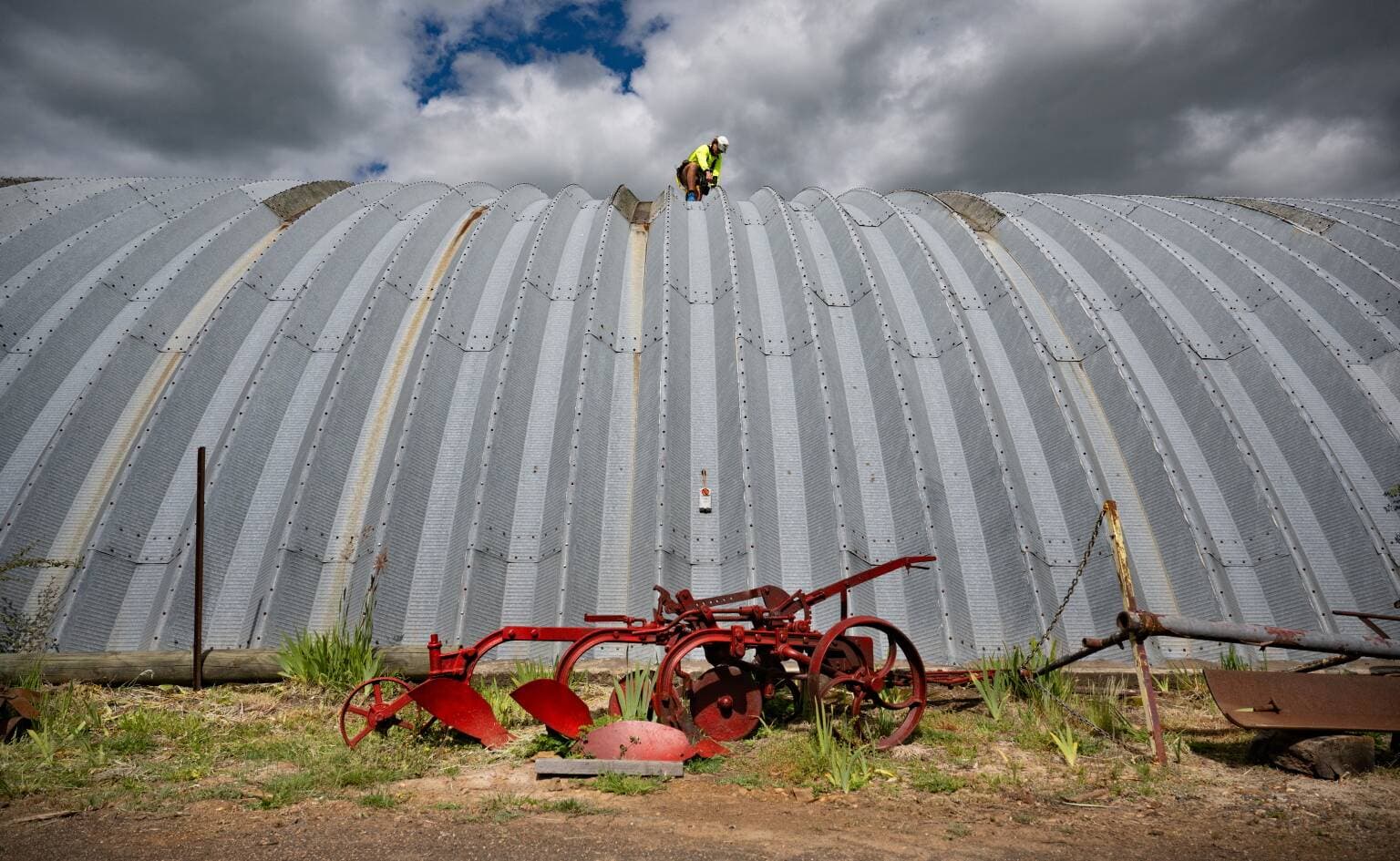 Organisers of the Steam Up rally were about one quarter of the way through replacing more than 55,000 nuts, bolts and washers in the sheds at Pearns Steam World in November.