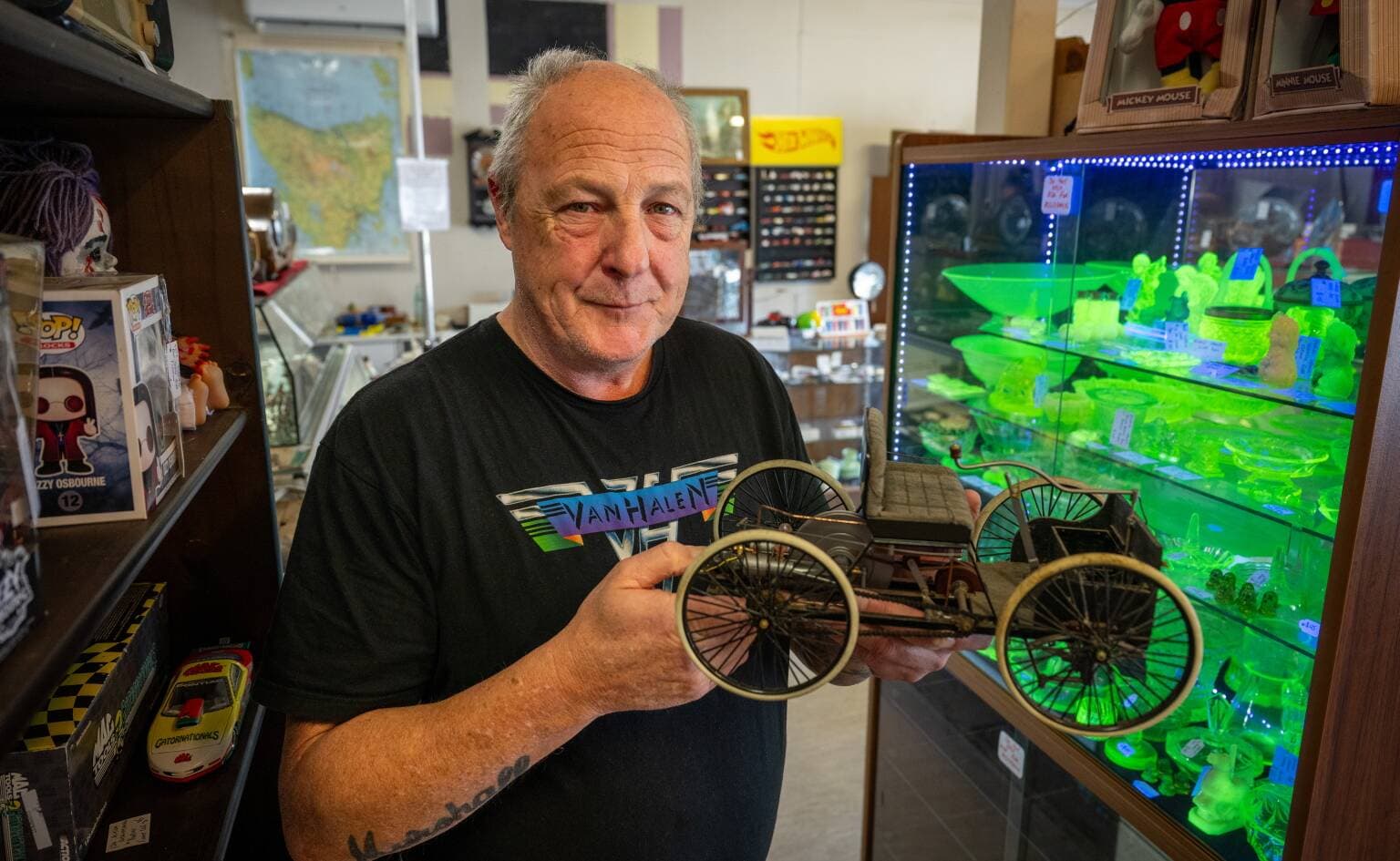 Anthony Young, owner of Last Frontier Antiques and Collectables.