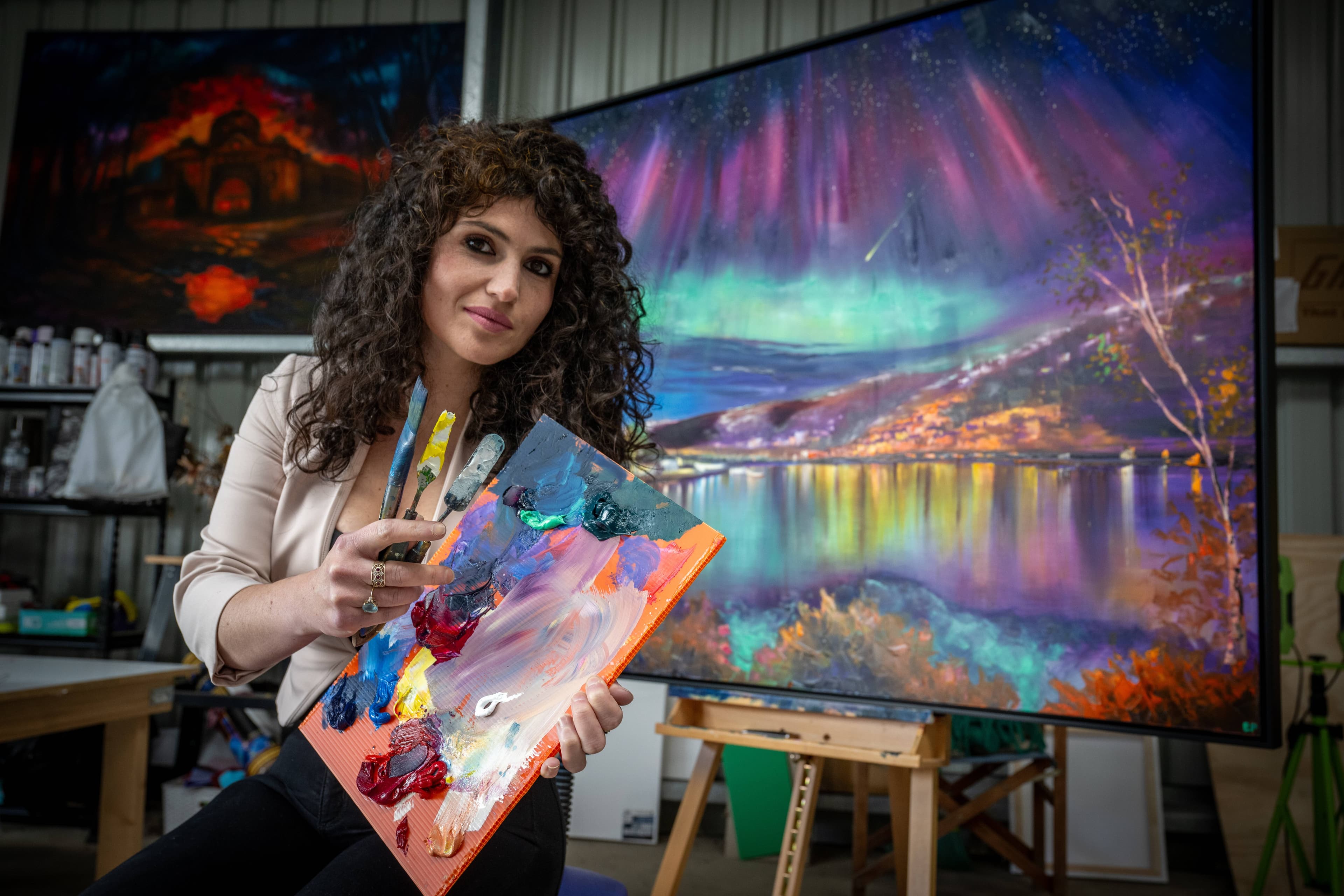 Launceston artist Eleonora Pulcini.