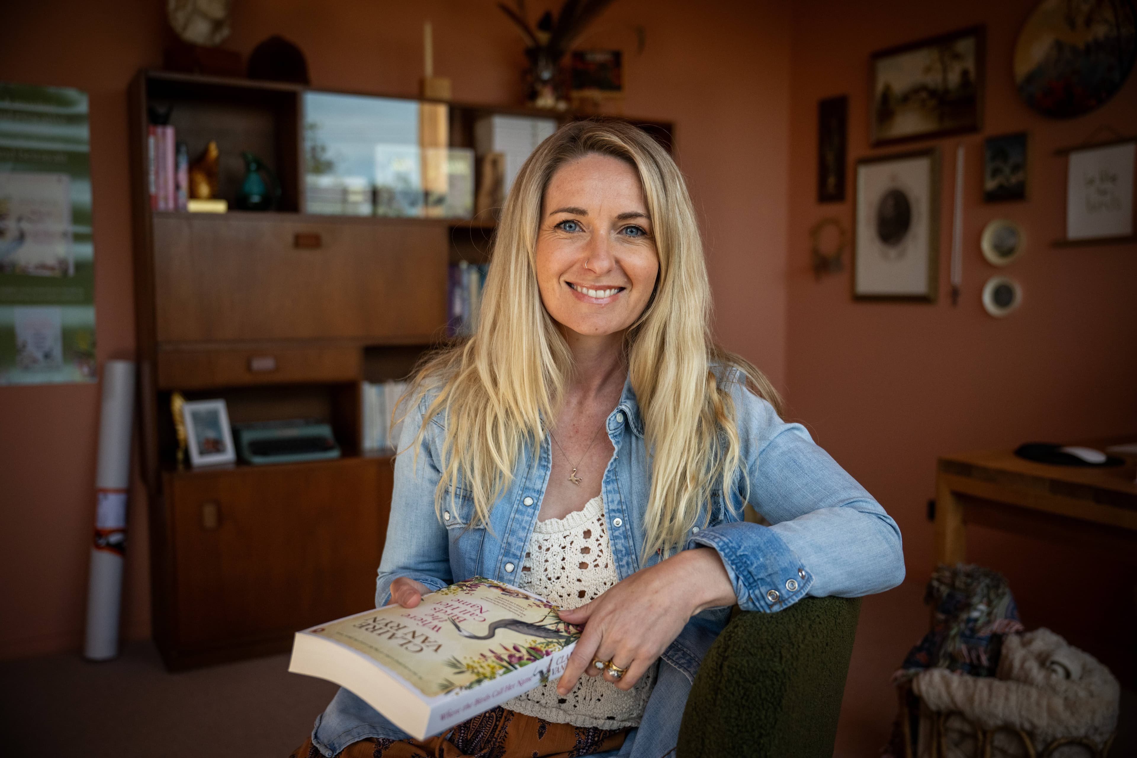 Launceston author Claire Van Ryn her second book, Where the Birds Call Her, in February.