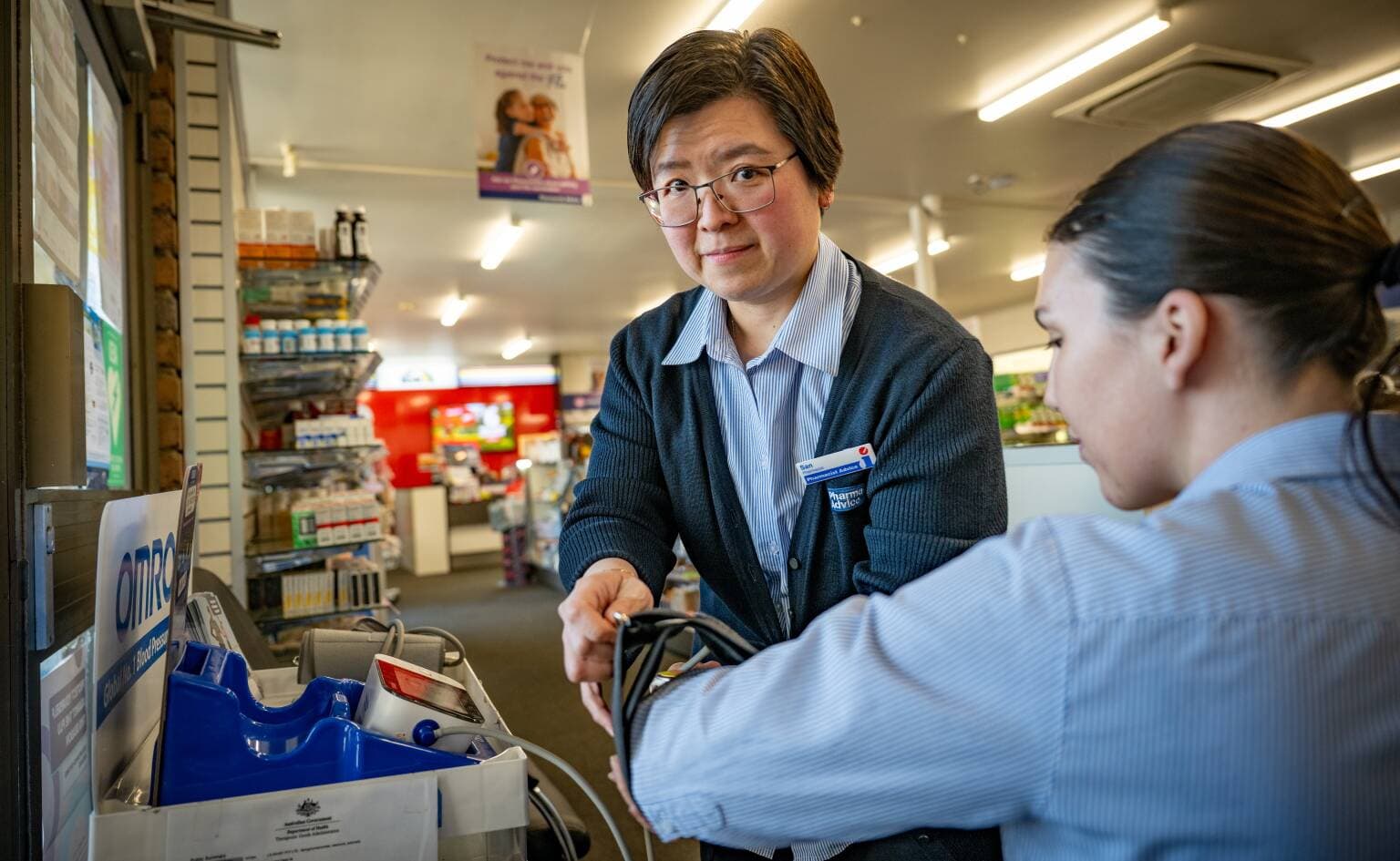 San Lee, pharmacist and owner of Olde Tudor Pharmacy.