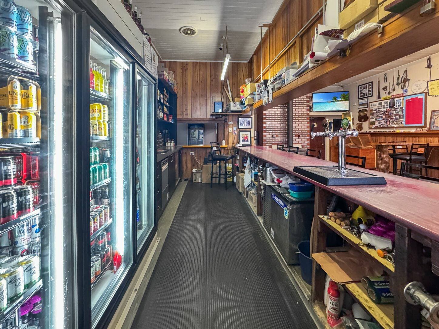 Behind the bar. Picture supplied