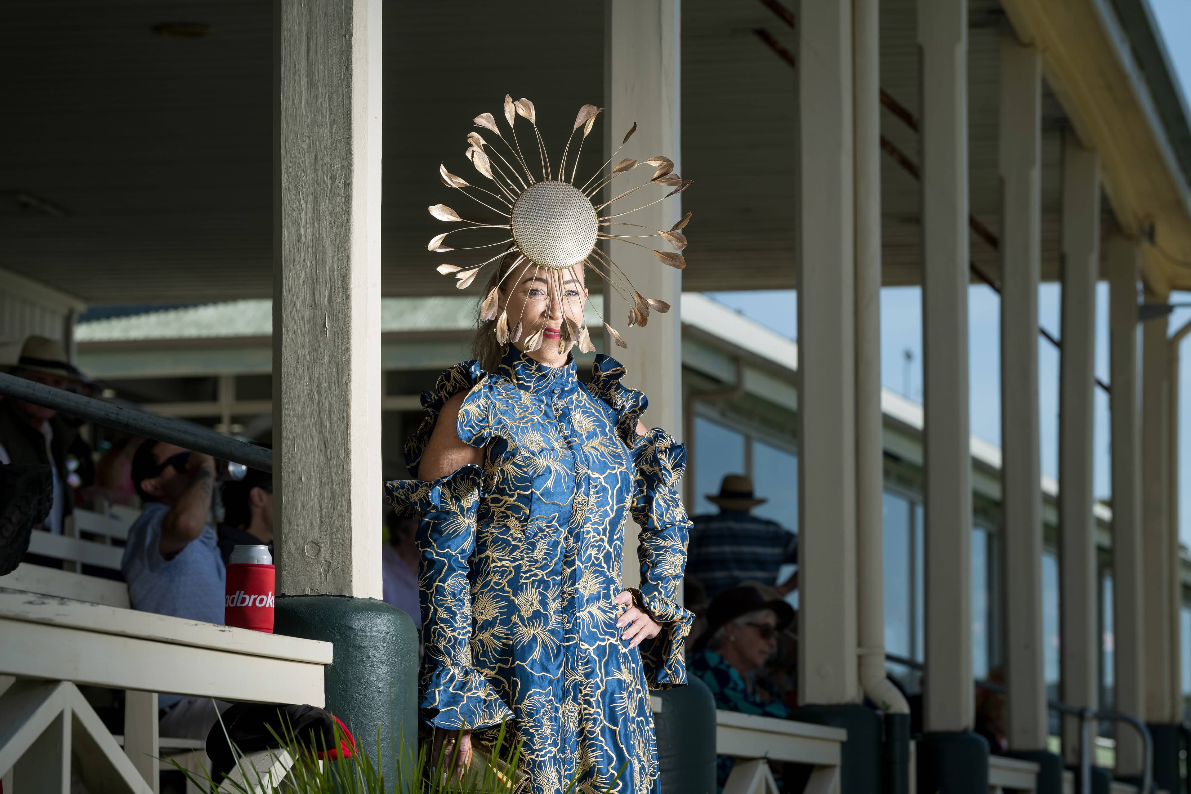 Cindy Fullerton of Londonderry, NSW, won the contemporary racewear women's section of the Fashions on the Field at the Devonport Cup on January 8, 2025.