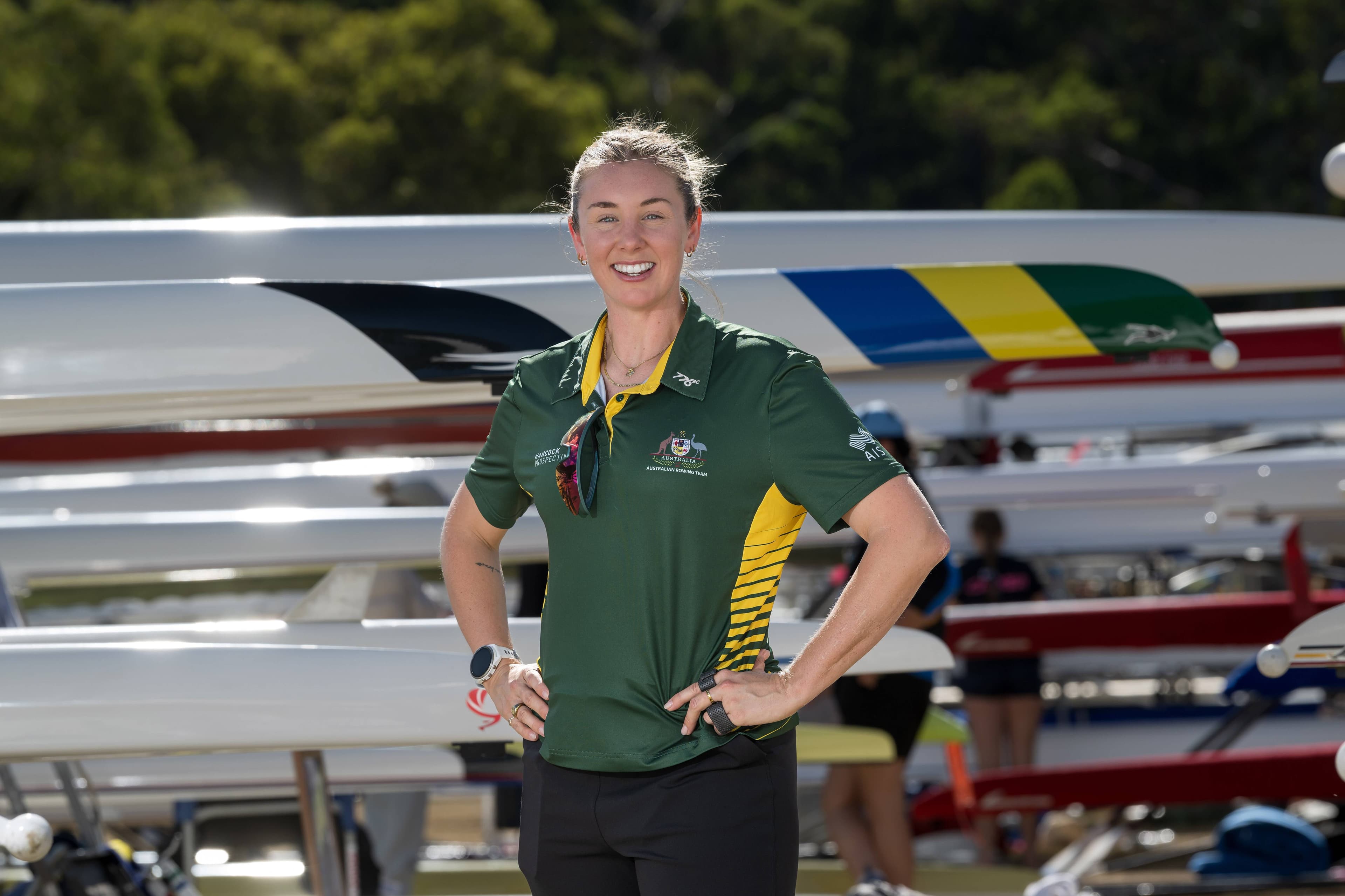 Paralympic rower Alex Viney at the 2025 Australian Rowing Championships at Lake Barrington on Thursday, March 27.
