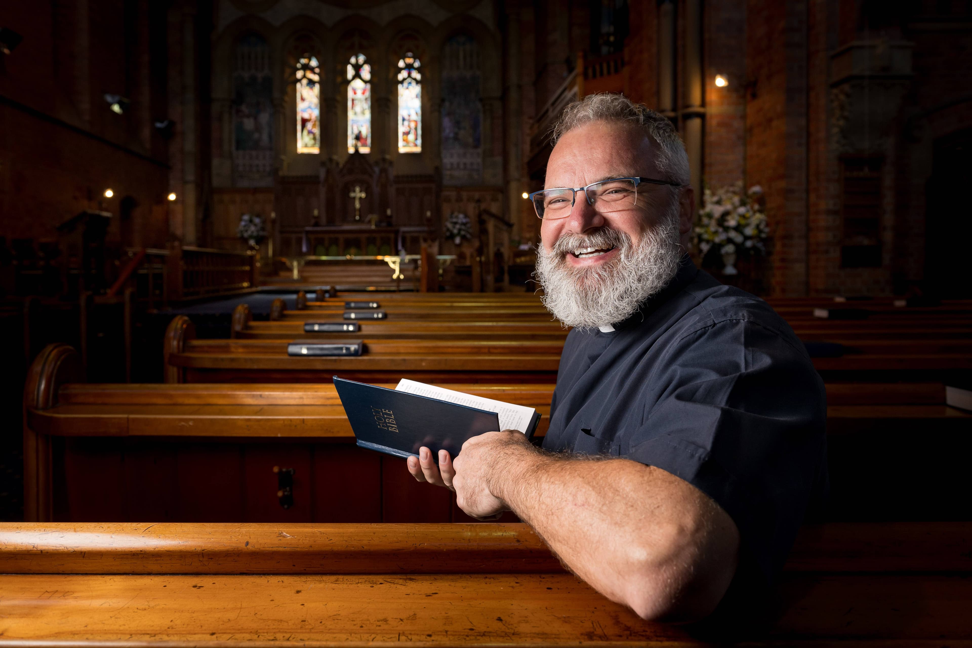 Reverend Lee Shirvill after taking over the Holy Trinity Church on Cameron Street in January 2025.