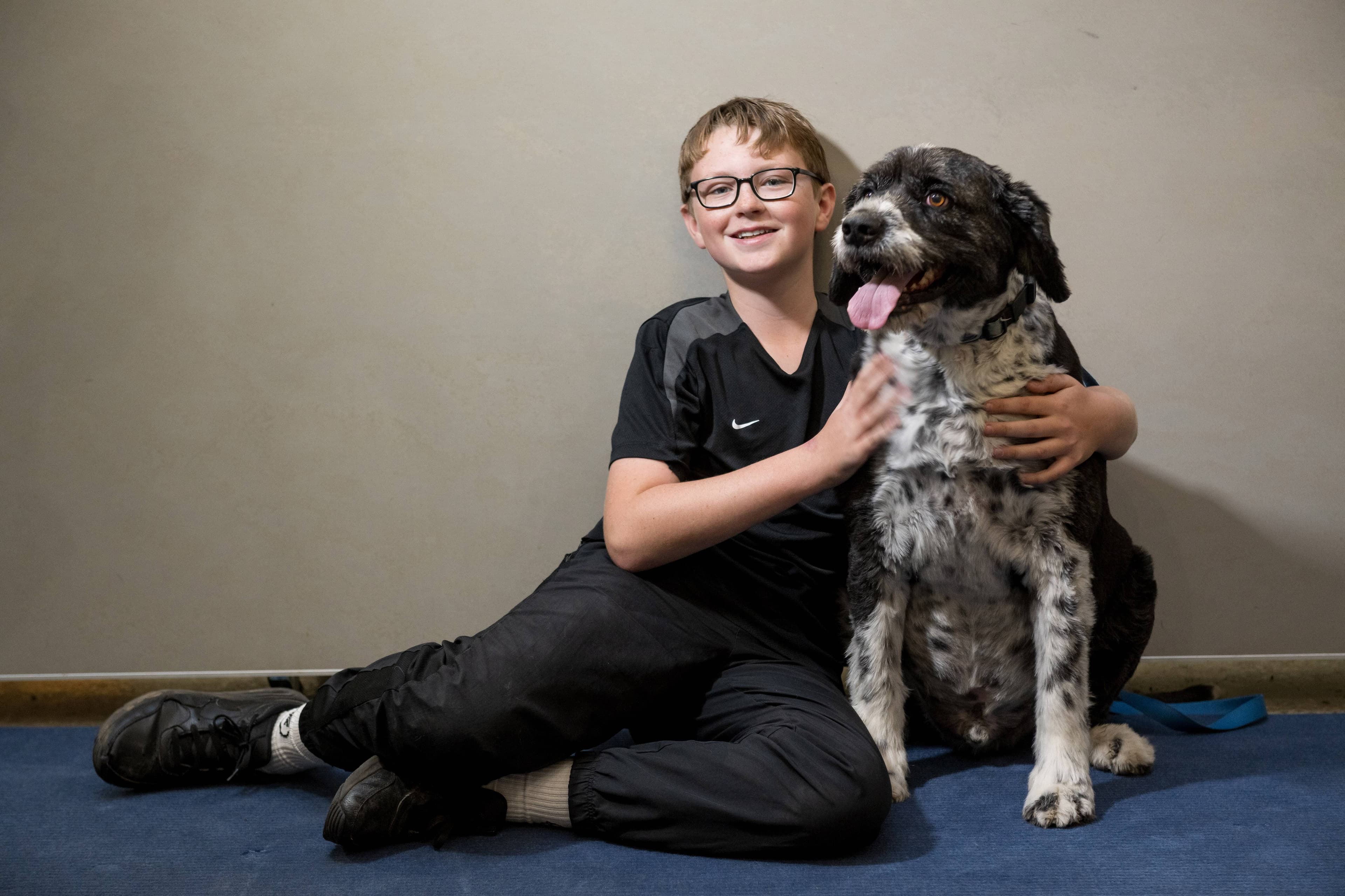 12-year-old Jayden Stocks announced he was starting a dog walking business in June.