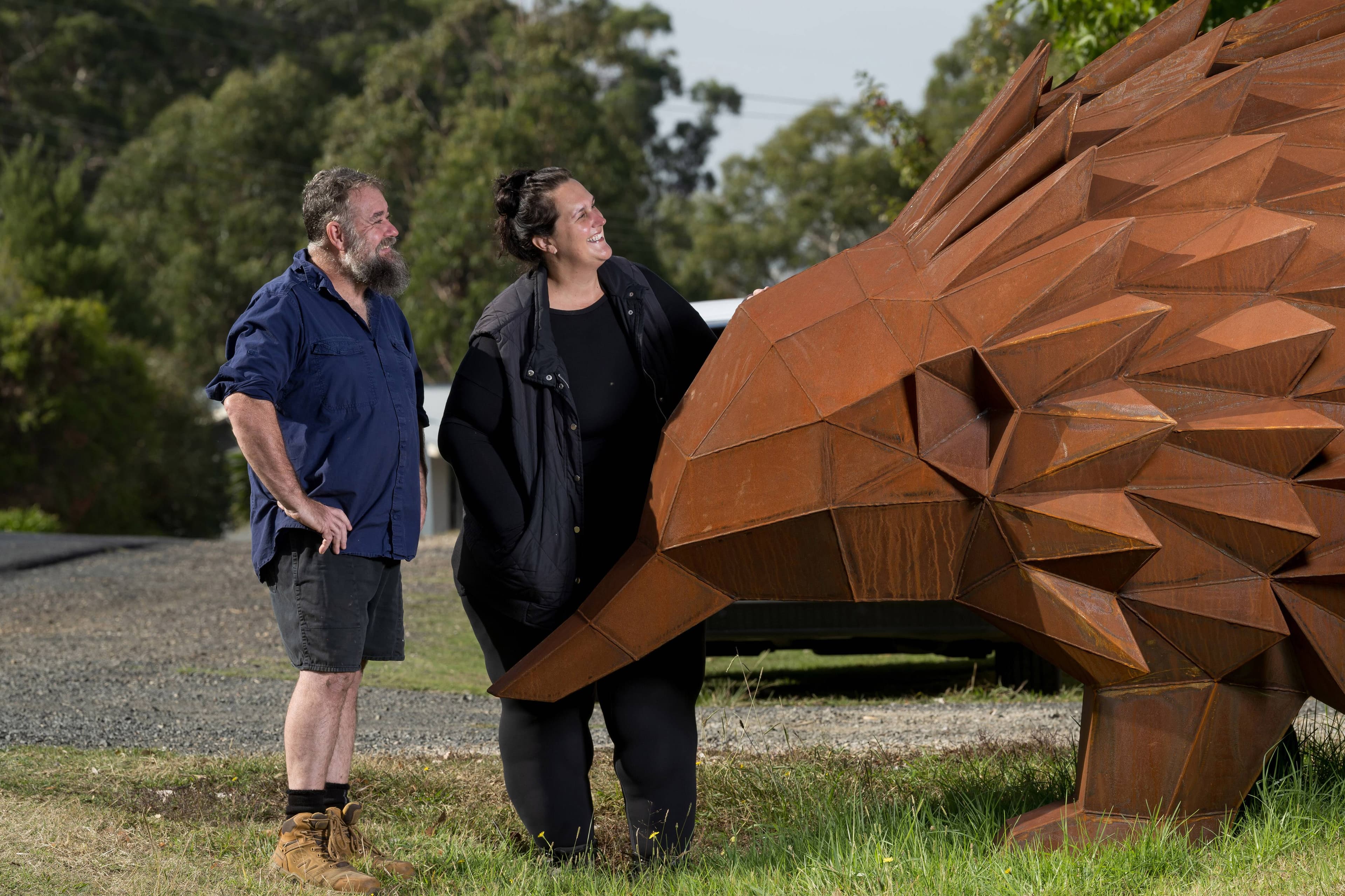 Michael and Karen Gethin of Gravelly Beach Metalworks won an award for 2025 Best Handmade Metal Garden Art Manufacturer in the country.
