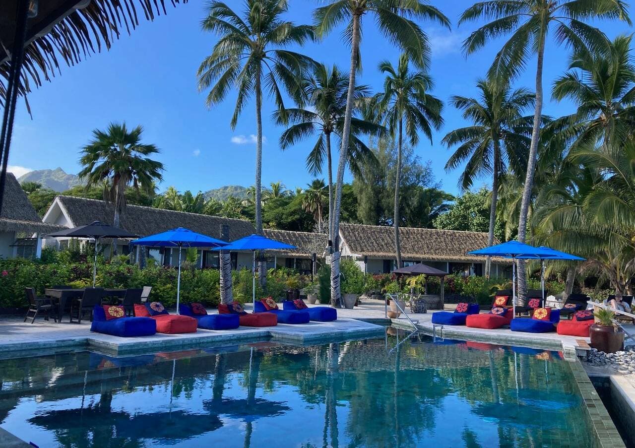 Swimming pool at Rarotonga accommodation: Picture supplied