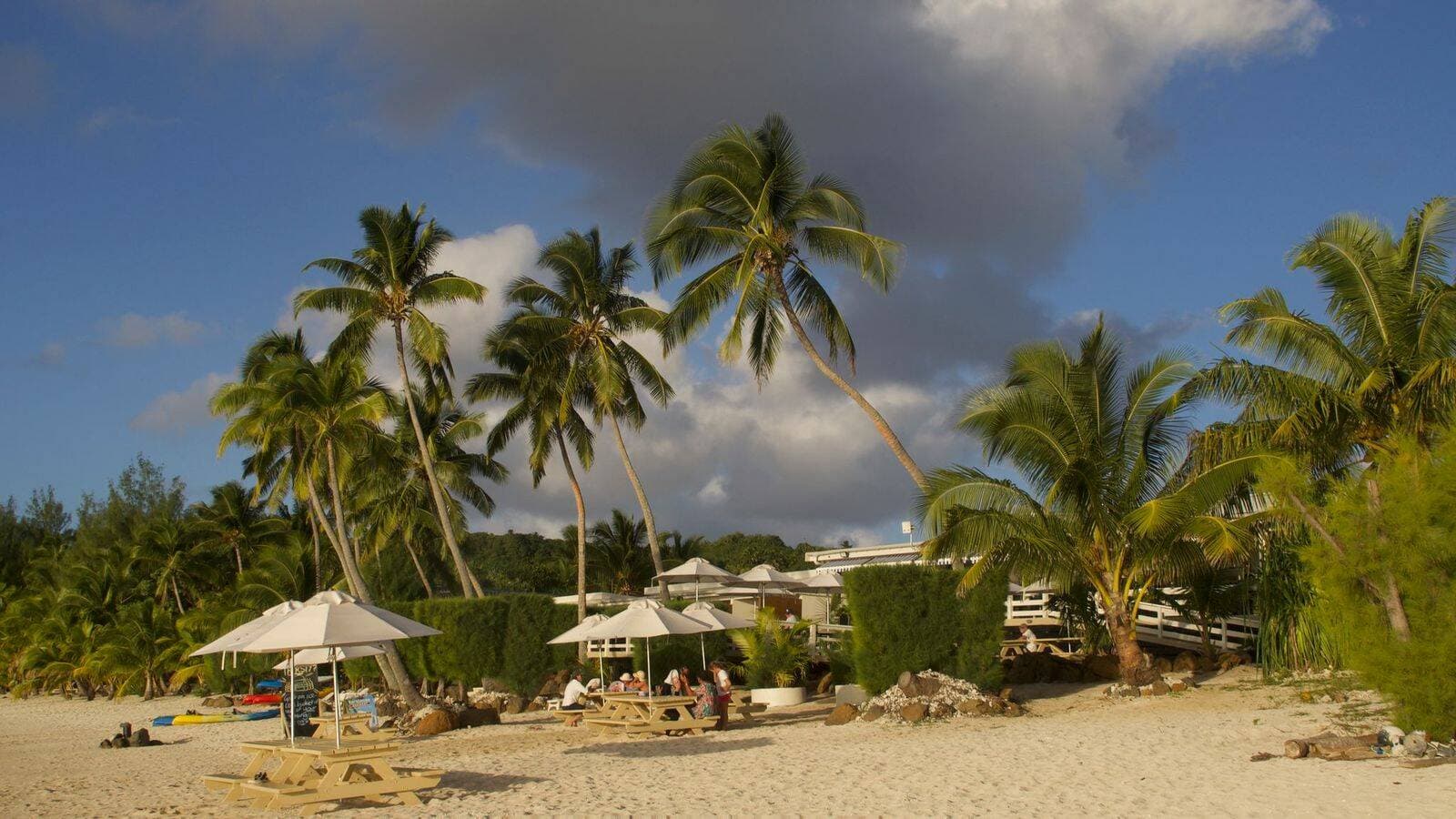 On the beach at Tavae Resort Aitutaki. Picture supplied