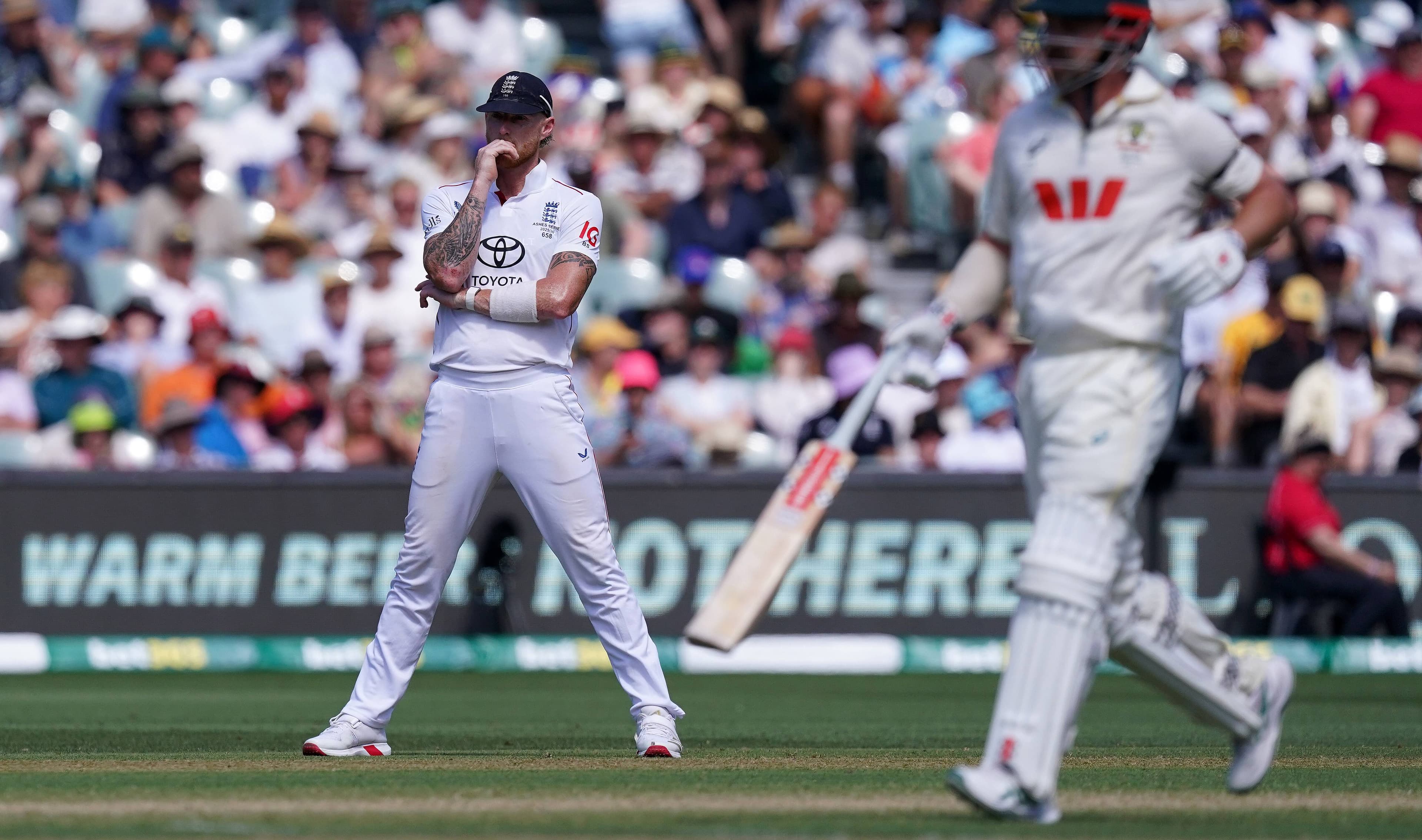 Ben Stokes has been the only one fighting for England. Picture AAP