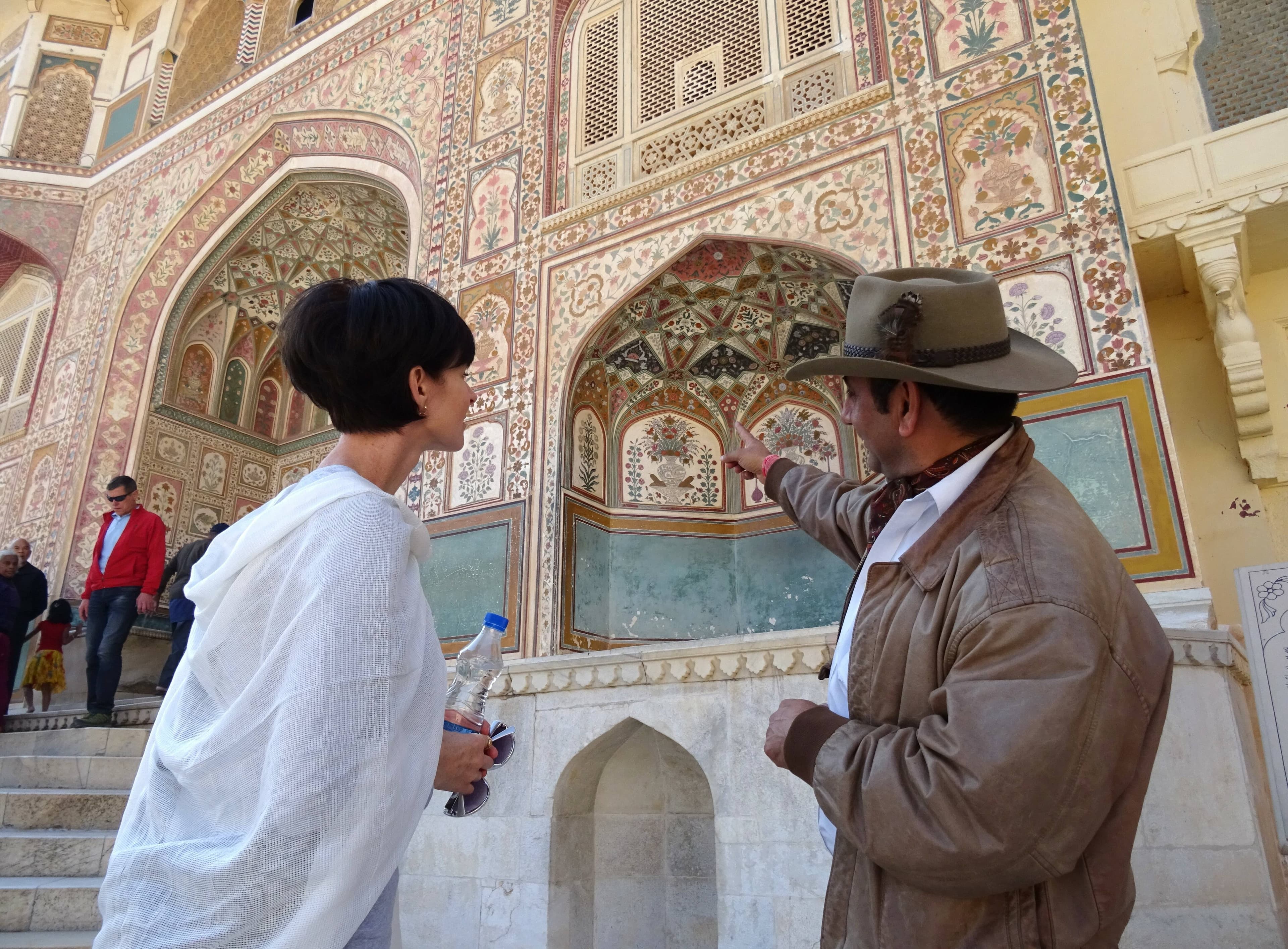 Exploring the intricacies of Jaipur's Amber Fort. Picture Dennis Bunnik, Bunnik Tours